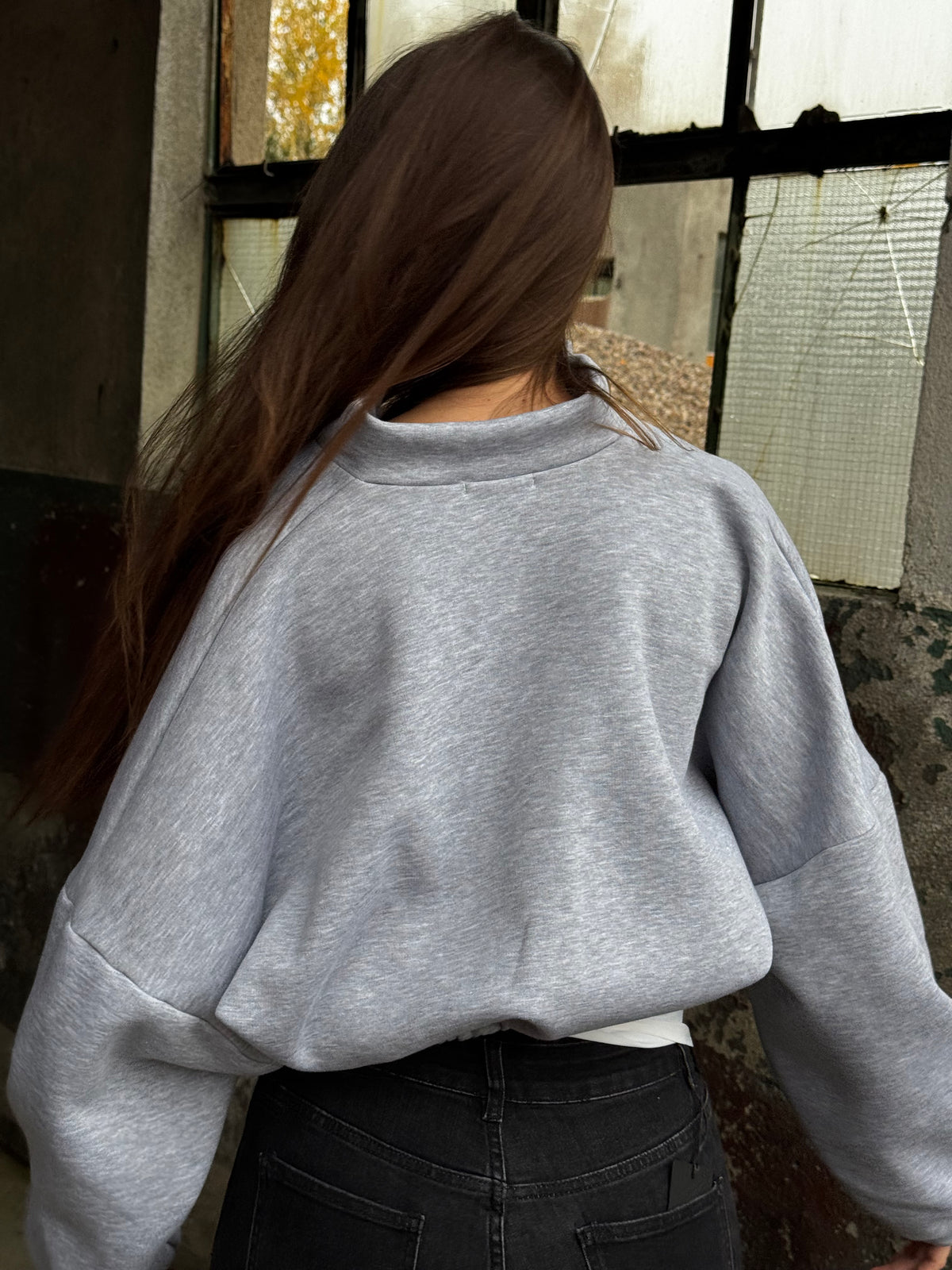 Bluza bomberka na zamek by me szara