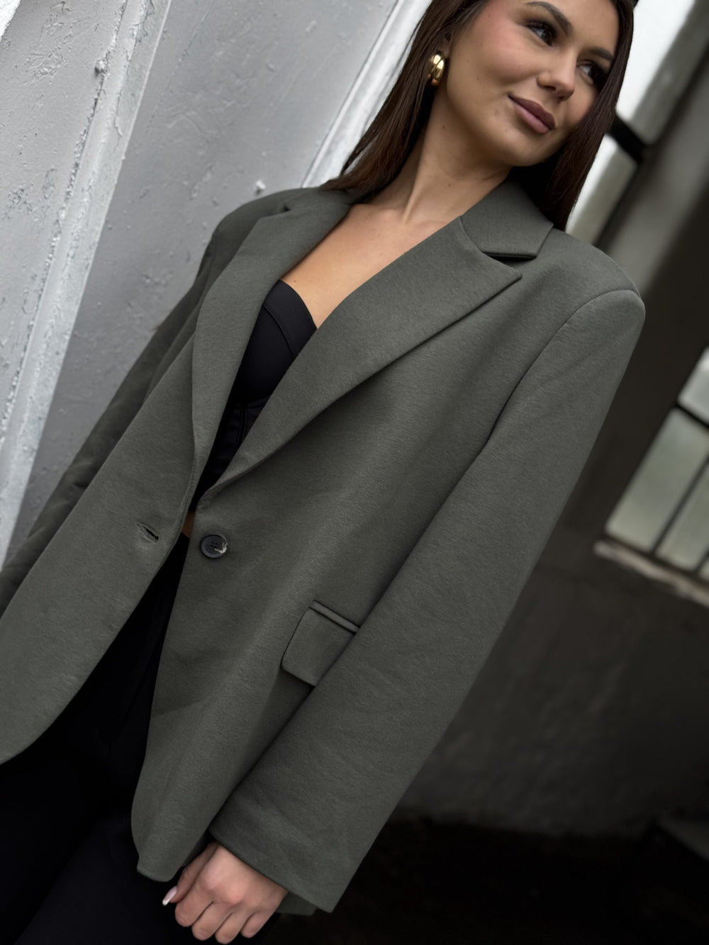Marynarka dresowa khaki slay
