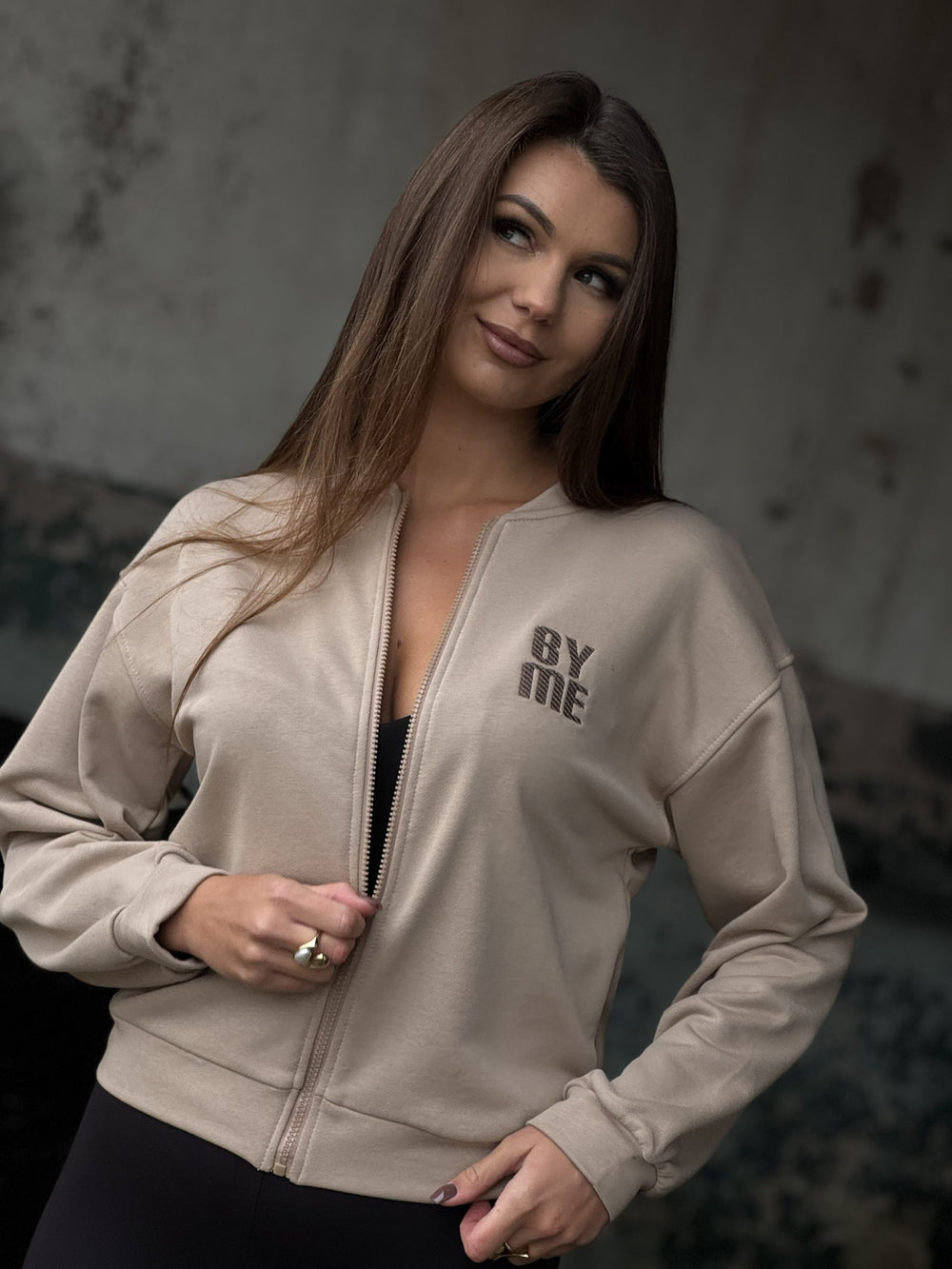Bluza rozpinana by me beżowa