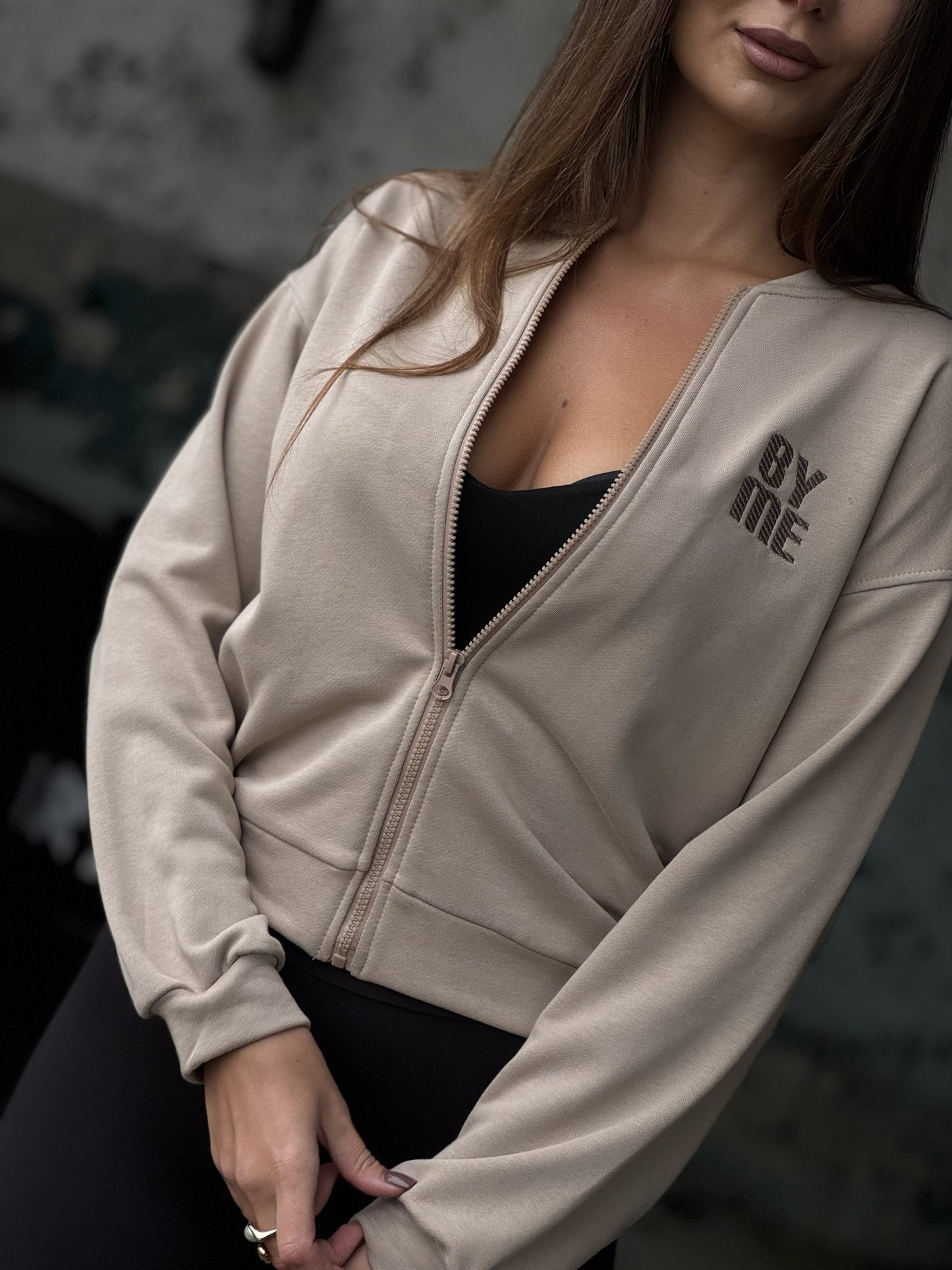 Bluza rozpinana by me beżowa