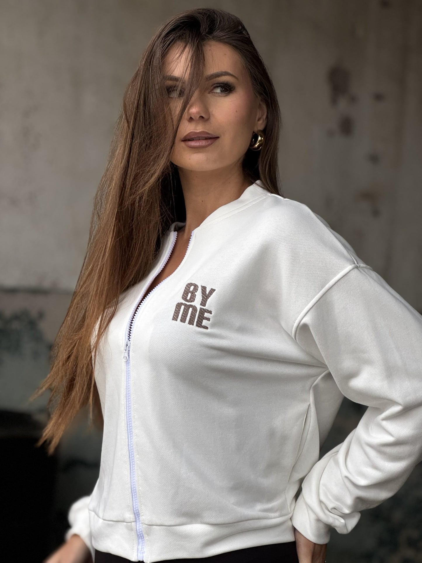 Bluza rozpinana by me ecru