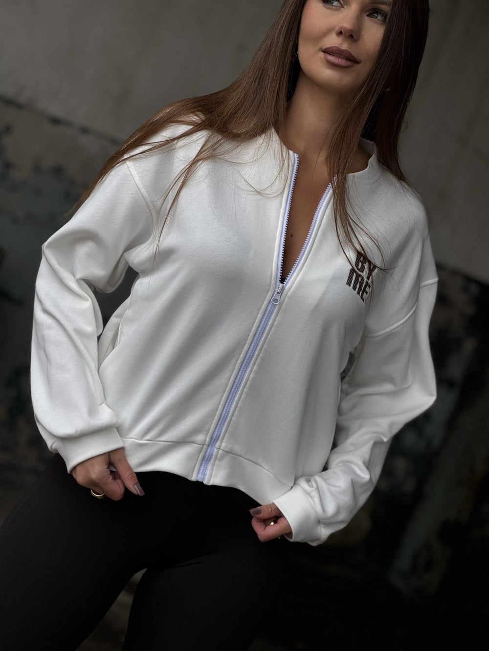 Bluza rozpinana by me ecru