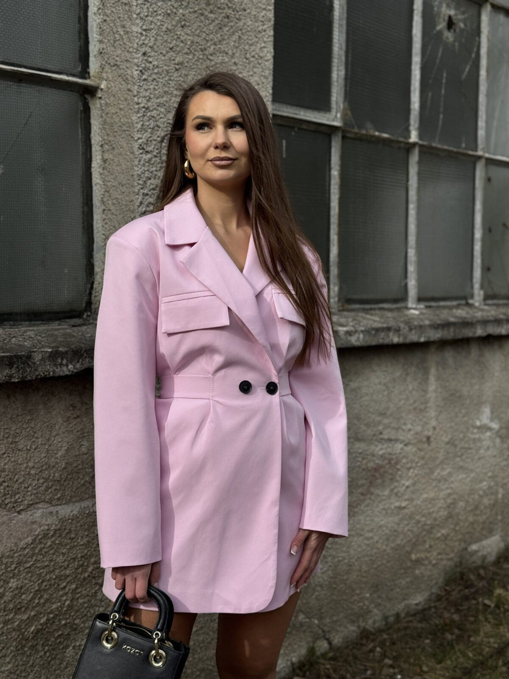 Żakiet wiązany la milla słodki róż